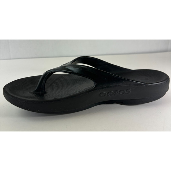OOFOS OOlala Lightweight Comfort Thongs Flip Flop Sandals Black Women's Size 10 - Picture 7 of 15